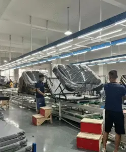 ISO 9001 certified roof top tent manufacturing line in China