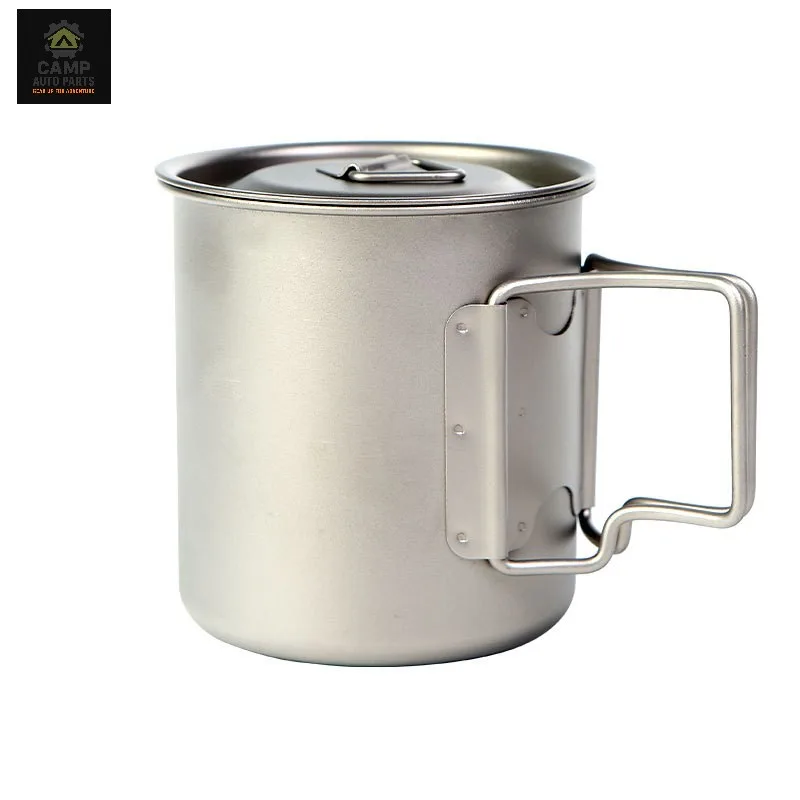 Titanium Camping Mug Manufacturer China - Single wall design with lid for efficient heating. Ultralight outdoor cookware for brand owners and importers.