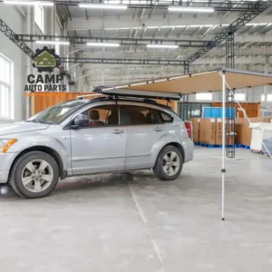 camp auto parts large khaki awning indoor showroom
